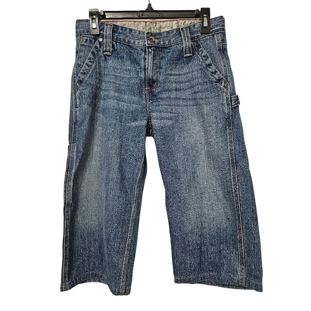 Levi's Carpenter Jeans Boys 8 Husky Blue Medium Wash Utility Denim Pants W28
